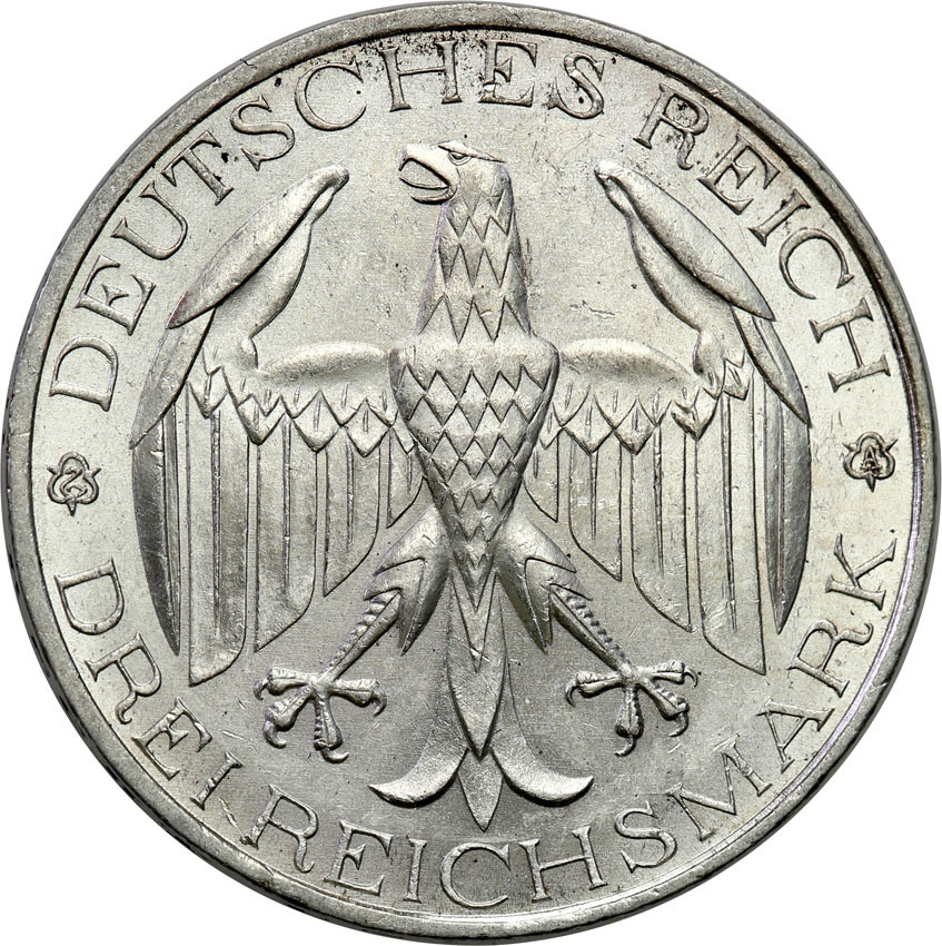 Niemcy, Weimar. 3 marki 1929 A, Waldeck